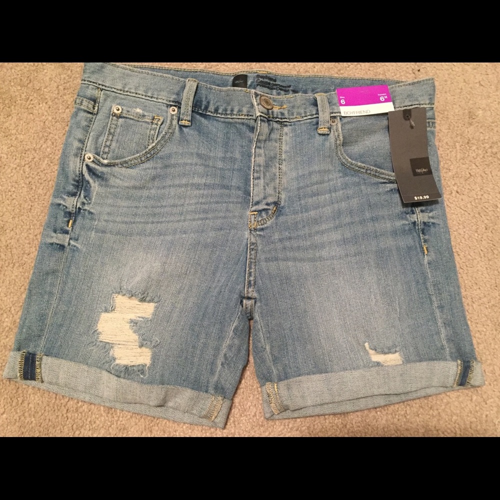 Mossimo Jean Shorts boyfriend low rise sz 6